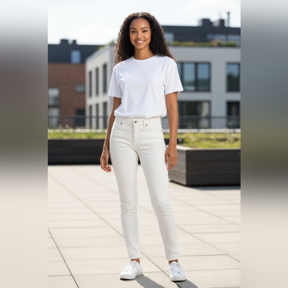Pistola Women's White Skinny Jeans